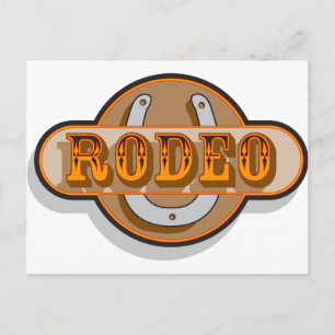 Rodeo Horseshoe Postkarte