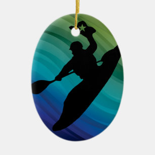 Rodeo Kayak Keramik Ornament