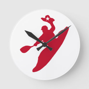 Rodeo Kayak Runde Wanduhr