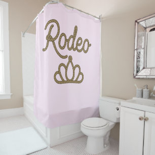 Rodeo-Königin Country Western-Tiara-Krone Duschvorhang