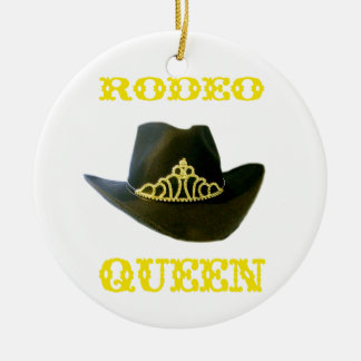 Rodeo-Königin-kundengerechte Verzierung Keramikornament