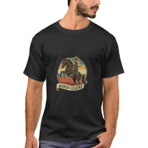 Rodeo-Legende Cowboy T-Shirt Vintage Western Pferd