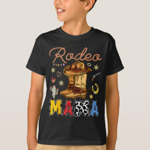 Rodeo Mama Western Geburtstag Cowboy passende Fami T-Shirt