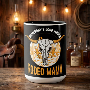Rodeo Mama   Western Muttertag Einzigartig Zweifarbige Tasse