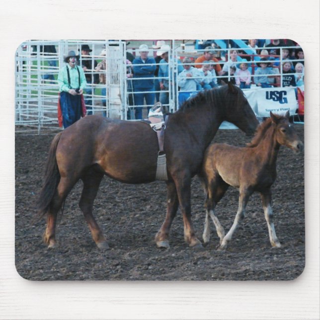 Rodeo Mare und Foal Mousepad (Vorne)