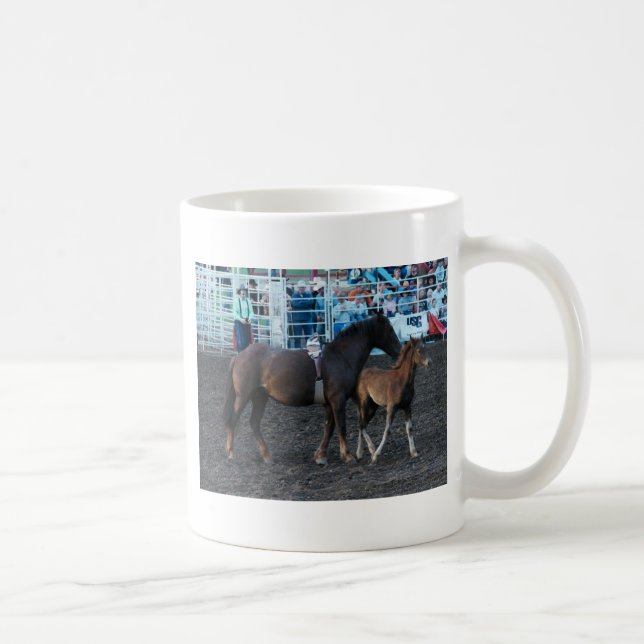 Rodeo Mare und Foal Tasse (Rechts)