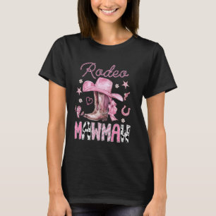 Rodeo Mawmaw Rosa Stiefel Coquette CowGirl 1. Gebu T-Shirt