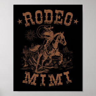Rodeo Mimi Western Cowboy Family Matching Mother Poster