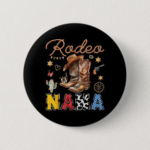 Rodeo Nana Western Cowboy Geburtstagsjunge Party Button