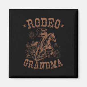 Rodeo Oma Western Cowboy Family Matching Mothe Magnet