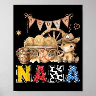 Rodeo-Oma Western-Cowboy-Geburtstagsfeier Poster