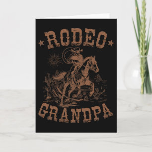 Rodeo-Opa Western-Cowboy-Familie passend zum Vater Karte