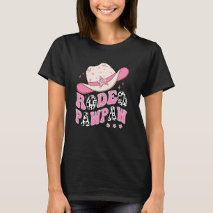 Rodeo Papaya Rosa Cowgirl 1. Geburtstag Familie pa T-Shirt