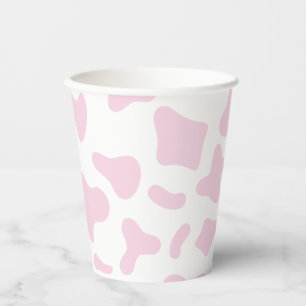 Rodeo Pink Kuh Druck Western Geburtstag Pappbecher