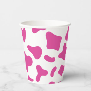 Rodeo Pink Kuh Druck Western Geburtstag Pappbecher
