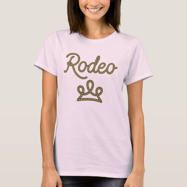 Rodeo Princess Country Western Tiara Crown T-Shirt (Vorderseite)