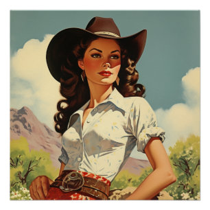 Rodeo-Prominenz Mode: Wild-West-Geflüster Poster