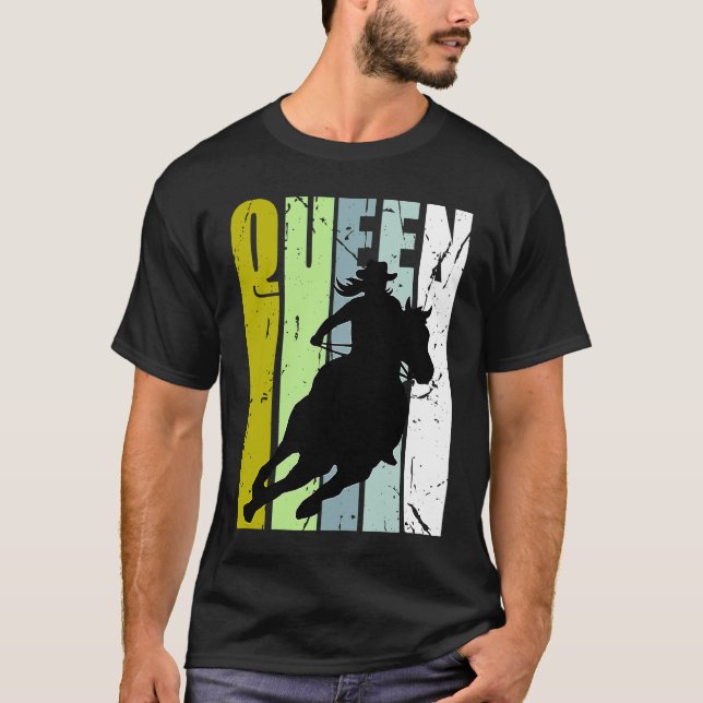 Rodeo Queen Barrel Racing Race Racer Women Cowgirl T-Shirt (Vorderseite)