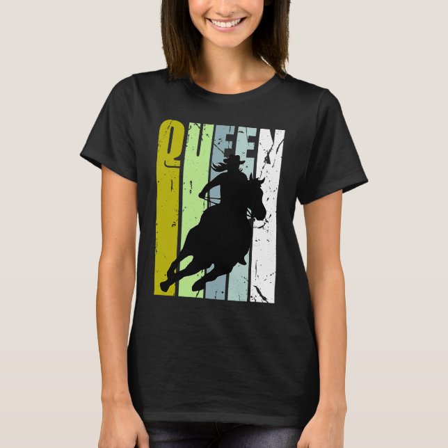 Rodeo Queen Barrel Racing Race Racer Women Cowgirl T-Shirt (Vorderseite)