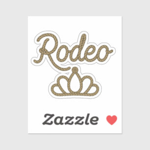 Rodeo Queen Country Western Tiara Crown Aufkleber