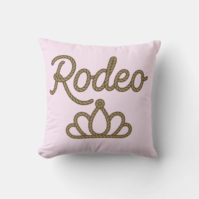 Rodeo Queen Country Western Tiara Crown Kissen (Vorderseite)