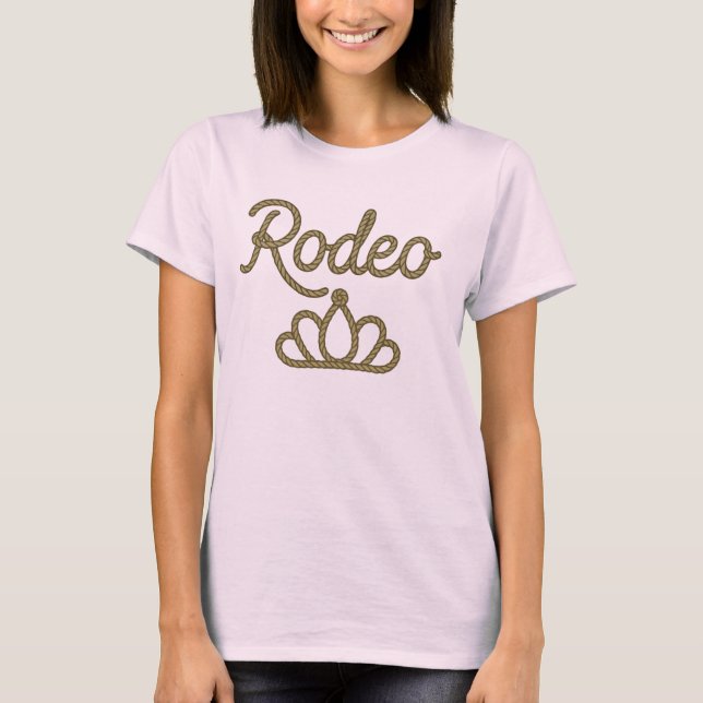 Rodeo Queen Country Western Tiara Crown T-Shirt (Vorderseite)
