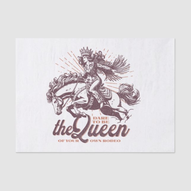 Rodeo Queen Decoupage Tissue Seidenpapier (Vorderseite)