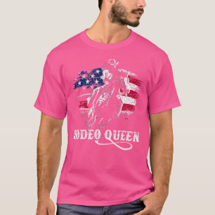Rodeo Queen Patriotic Reiten T-Shirt