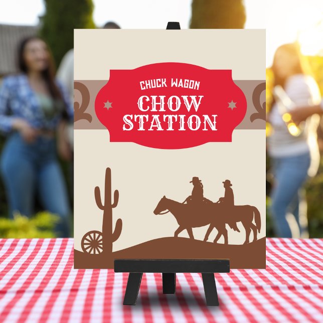 Rodeo Red "Chuck wagon chow station" Unterschreibe Poster (Von Creator hochgeladen)