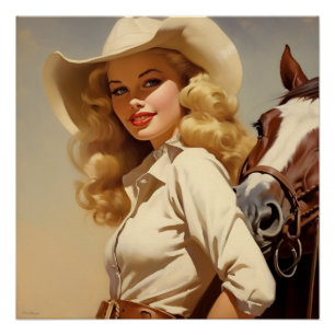 Rodeo Romance Elegance Poster