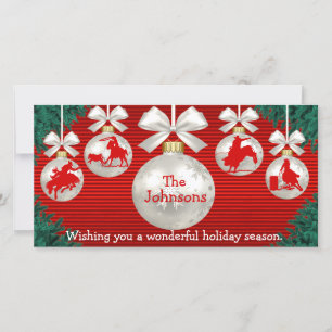 Rodeo-Schmuck Kranzrand roter Hintergrund Karte