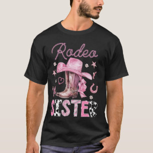 Rodeo-Schwester Rosa Stiefel Coquette CowGirl 1. G T-Shirt
