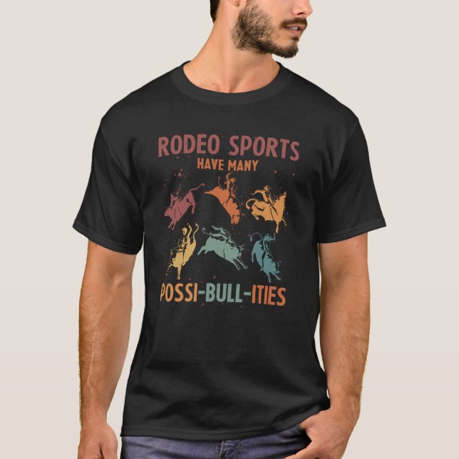 Rodeo Sports Many Bulls T-Shirt (Vorderseite)
