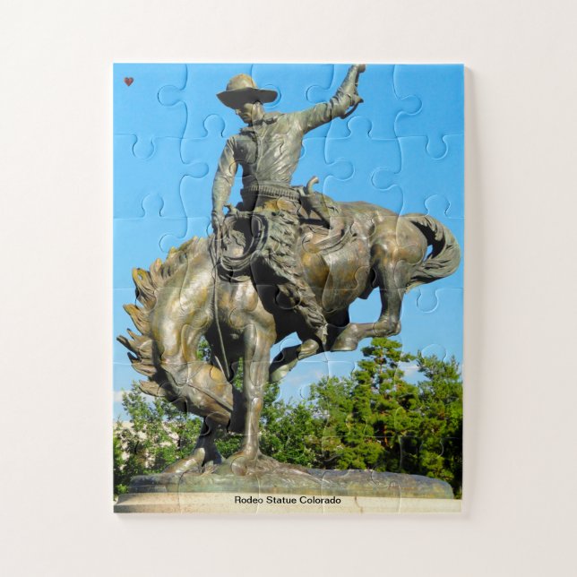 Rodeo Statue Colorado Puzzle (Vertikal)