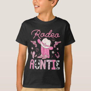 Rodeo-Tante 1. Geburtstag Rosa Stiefel Disco-Cowgi T-Shirt