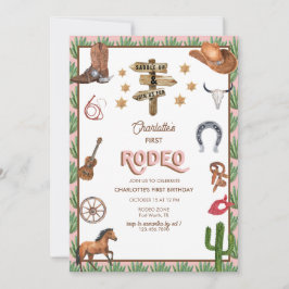 Rodeo Themed | Einladungen zum 1. Geburtstag