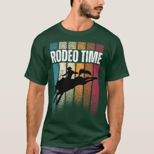 Rodeo Time Bareback Reitsport Western Cowboy T-Shirt