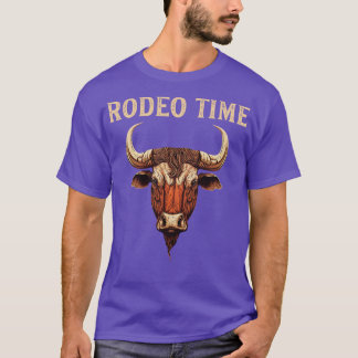 Rodeo Time Bull Riding Cowboy Bull Rider T-Shirt