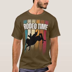 Rodeo Time Western Cowboy Bareback Riding T-Shirt