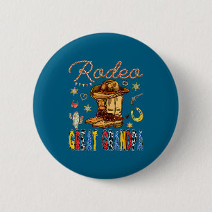 Rodeo Ur-Urgroßvater Western Geburtstag Cowboy Pas Button