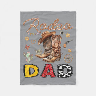 Rodeo-Vater Western-Cowboy Lustiger Geburtstagsjun Fleecedecke