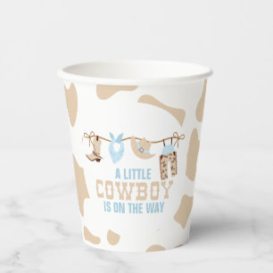 Rodeo Western Cowboy Baby Dusche Pappbecher