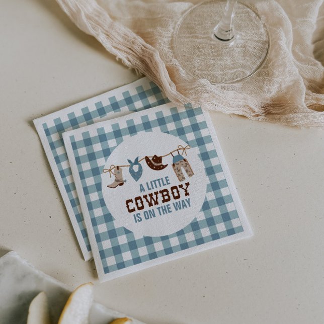 Rodeo Western Cowboy Baby Dusche Serviette (Von Creator hochgeladen)