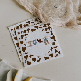 Rodeo Western Cowboy Baby Dusche Serviette