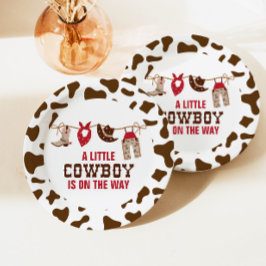 Rodeo Western Cowboy Baby Duschpapier Teller