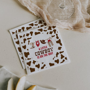 Rodeo Western Cowboy Baby Duschpapier Teller Serviette