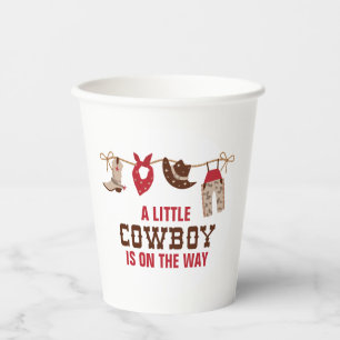 Rodeo Western Cowboy Babyparty Pappbecher