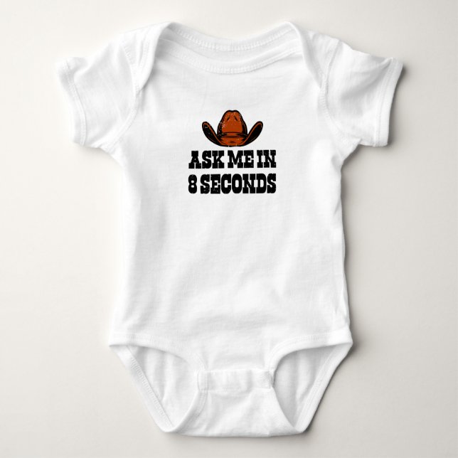 Rodeo Western Cowboy Wild West Bull Baby Strampler (Vorderseite)
