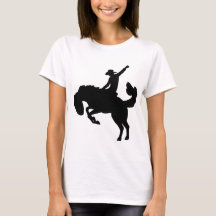 Rodeoreiter auf einem Pferd