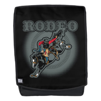 Rodeoungesattelter Bronc-Reiter Rucksack